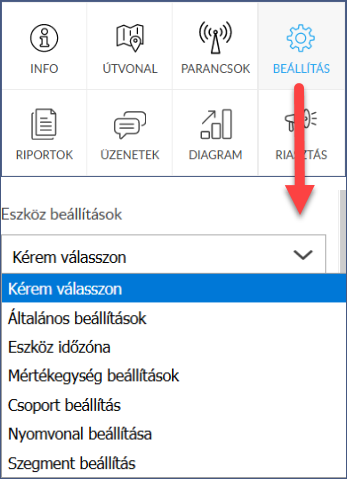 Beállítások Beállítások