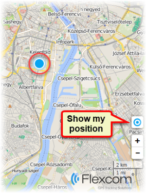 Display my position