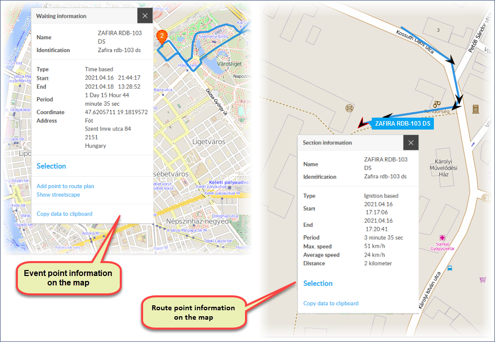 Route points Route points