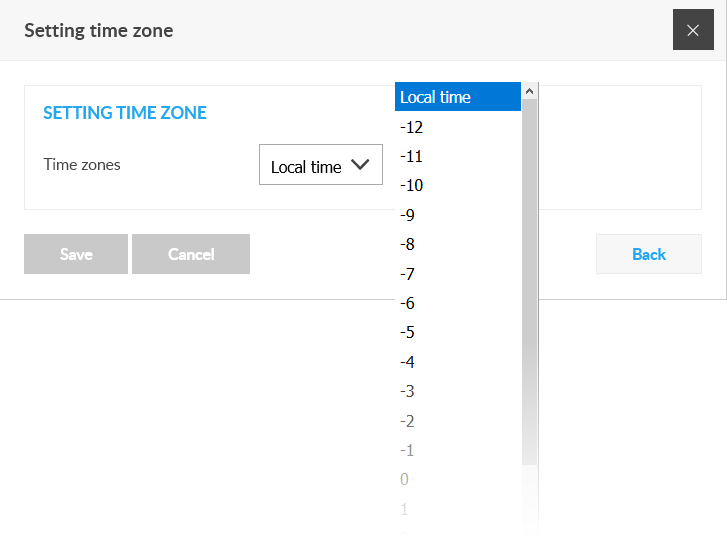 Setting timezone Setting timezone