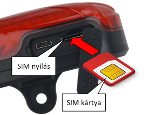 A SIM kártya behelyezése A SIM kártya behelyezése